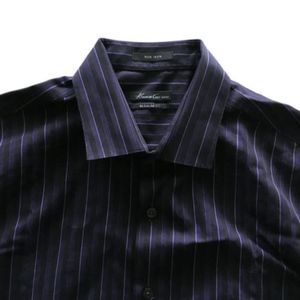 Nautica Men's Long Sleeve Blue/White Stripe XL